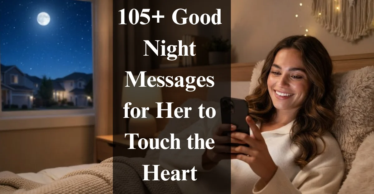 105+ Good Night Messages for Her to Touch the Heart