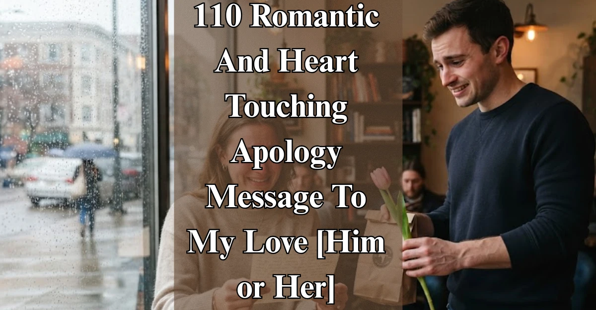 110 Romantic And Heart Touching Apology Message To My Love [Him or Her]