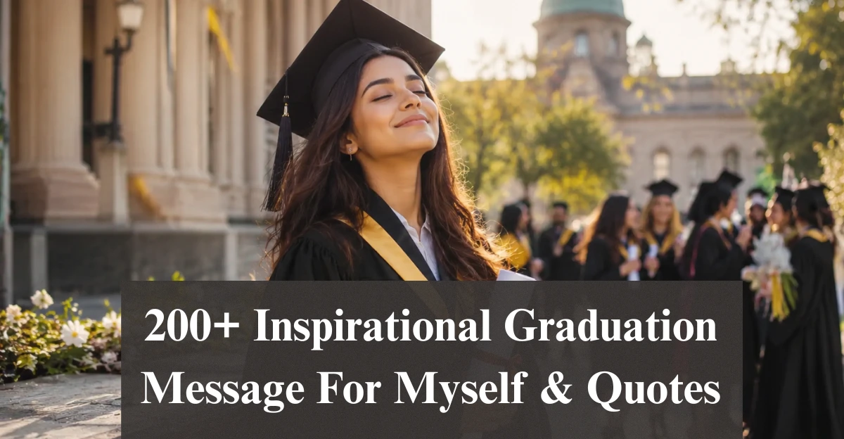 200+ Inspirational Graduation Message For Myself & Quotes