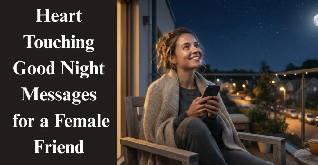 Heart-Touching Good Night Messages for a Female Friend