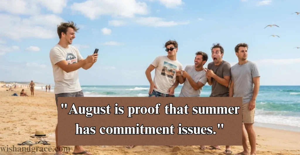 Funny August Captions