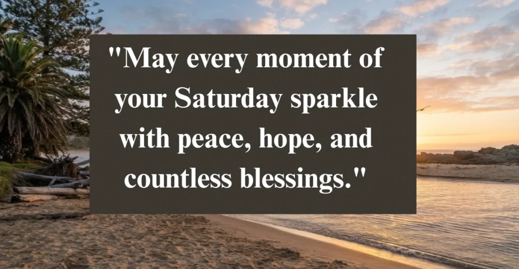 Beautiful Good Morning Saturday Blessings