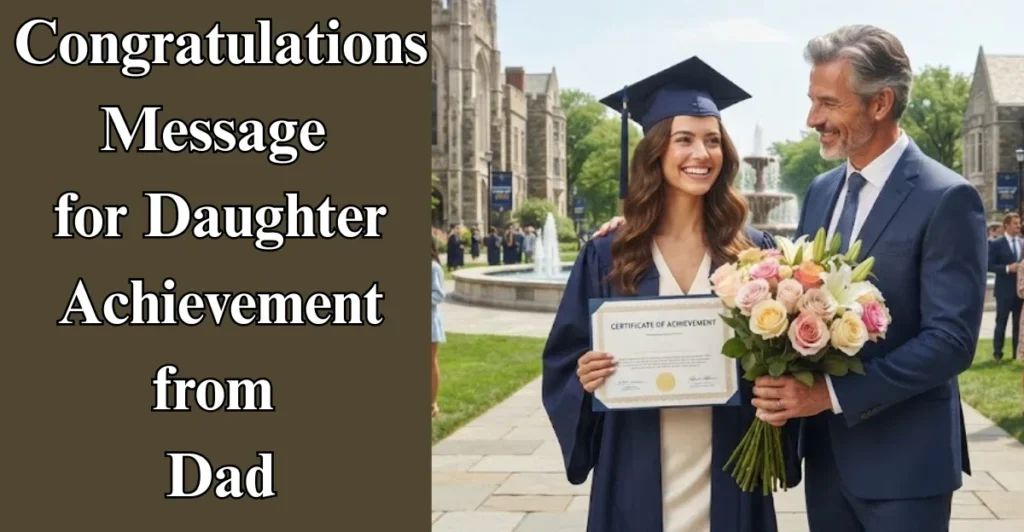 Congratulations Message for Daughter Achievement from Dad