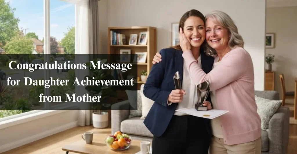 Congratulations Message for Daughter Achievement from Mother