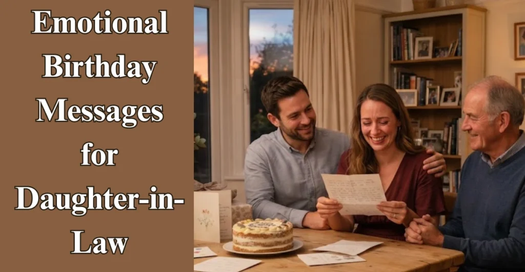 Emotional Birthday Messages for Daughter-in-Law