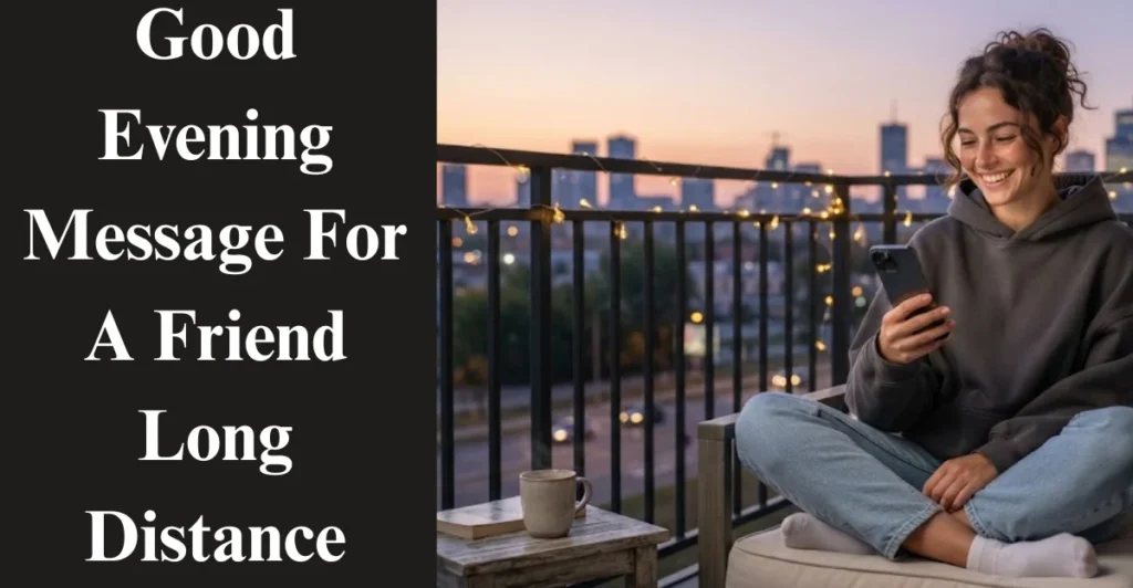 Good Evening Message For A Friend Long Distance