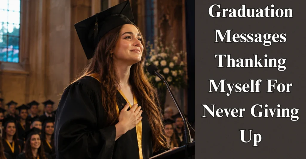Graduation Messages Thanking Myself For Never Giving Up