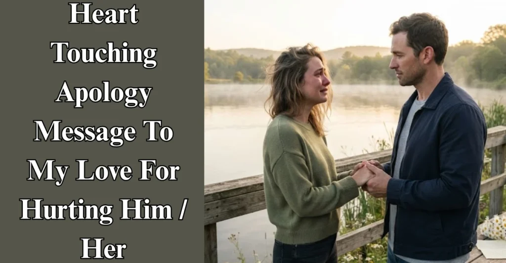 Heart-Touching Apology Message To My Love For Hurting Him / Her