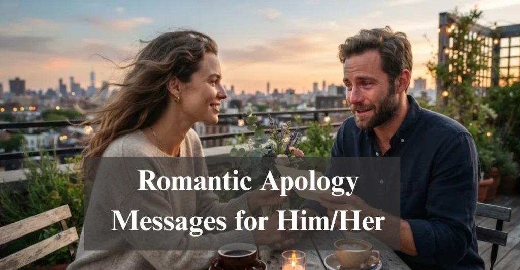 Romantic Apology Messages for Him/Her