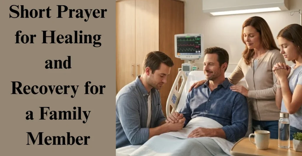 Short Prayer for Healing and Recovery for a Family Member