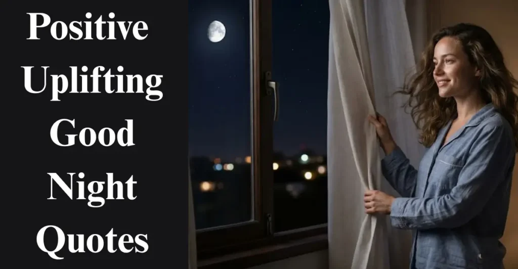 Positive & Uplifting Good Night Quotes