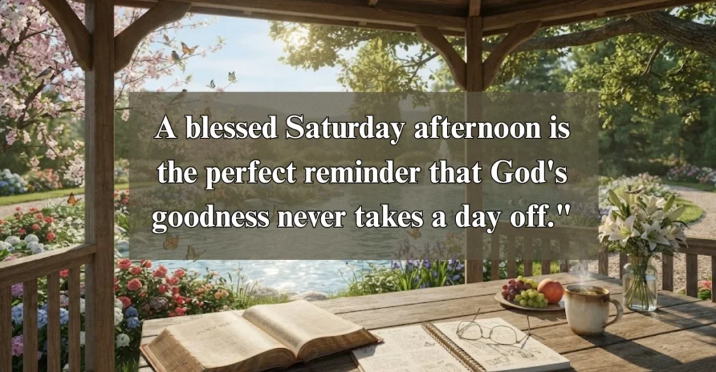 Saturday Afternoon Blessings