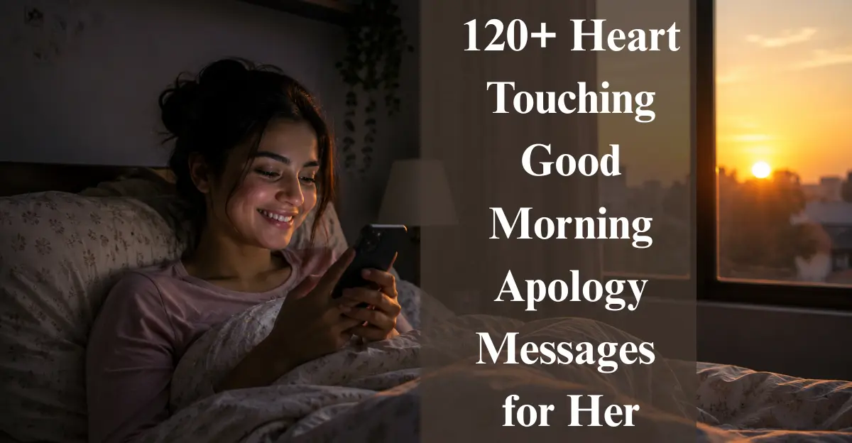 120+ Heart-Touching Good Morning Apology Messages for Her
