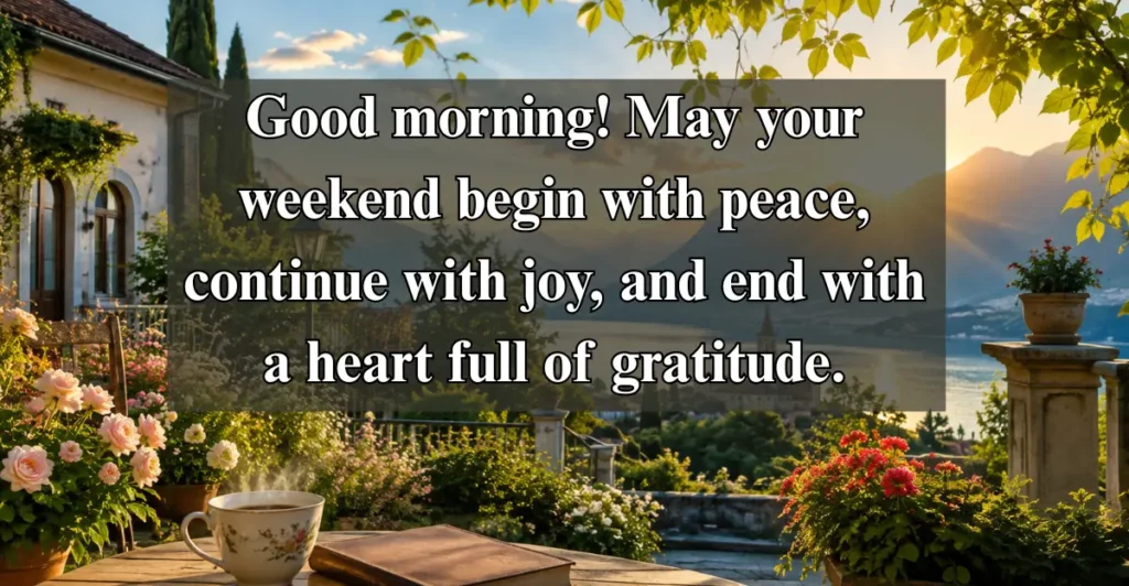 110 Inspiring Good Morning Happy Weekend Wishes And Prayers Messages