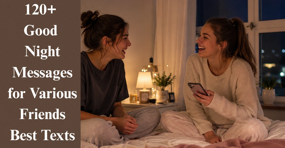120+ Good Night Messages for Various Friends Best Texts