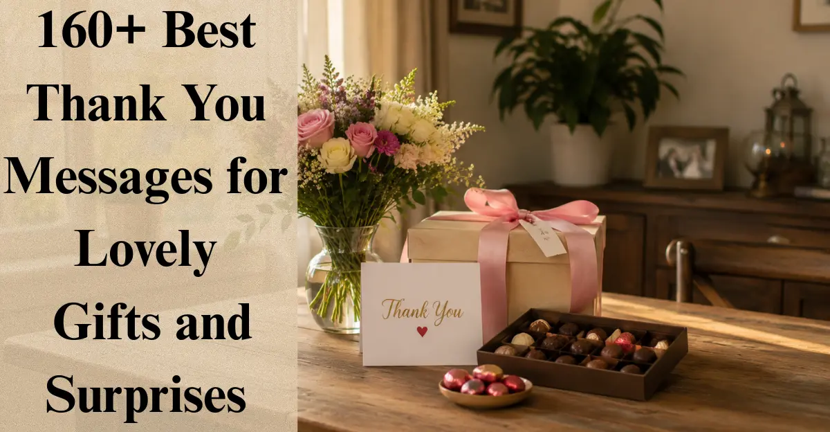 160+ Best Thank You Messages for Lovely Gifts and Surprises
