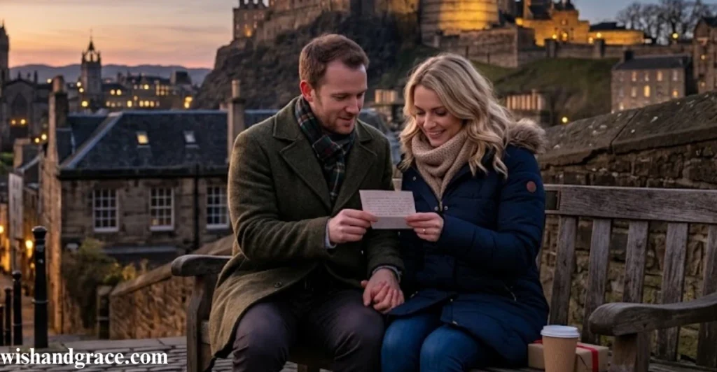Good Evening Messages for Wife from a Cozy Evening in Edinburgh