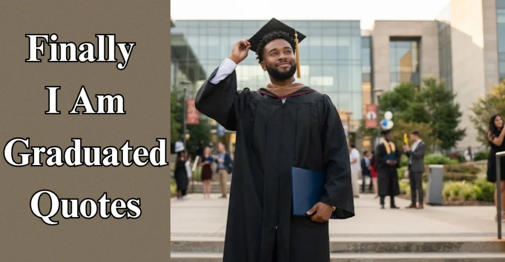 Finally, I Am Graduated Quotes
