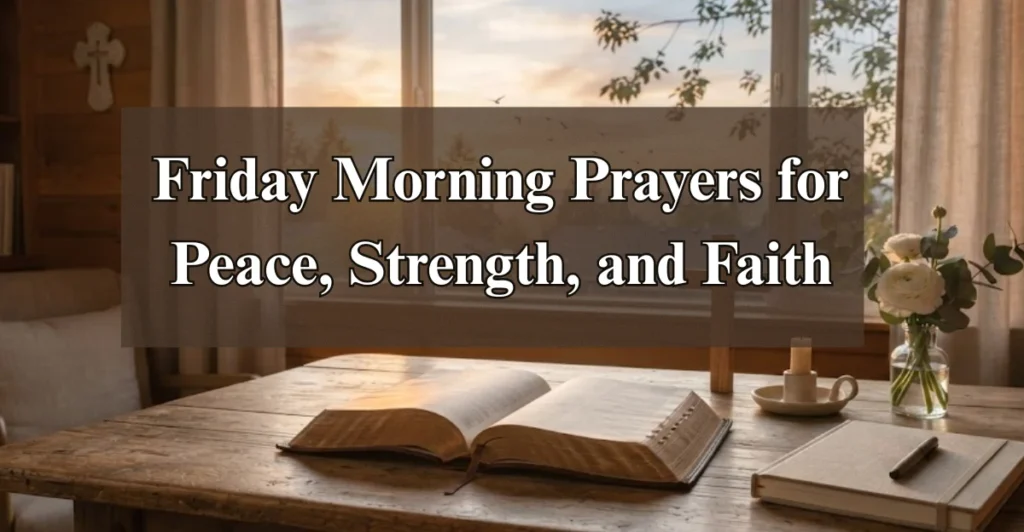 Friday Morning Prayers for Peace, Strength, and Faith