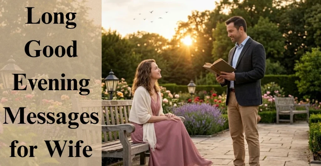 Long Good Evening Messages for Wife