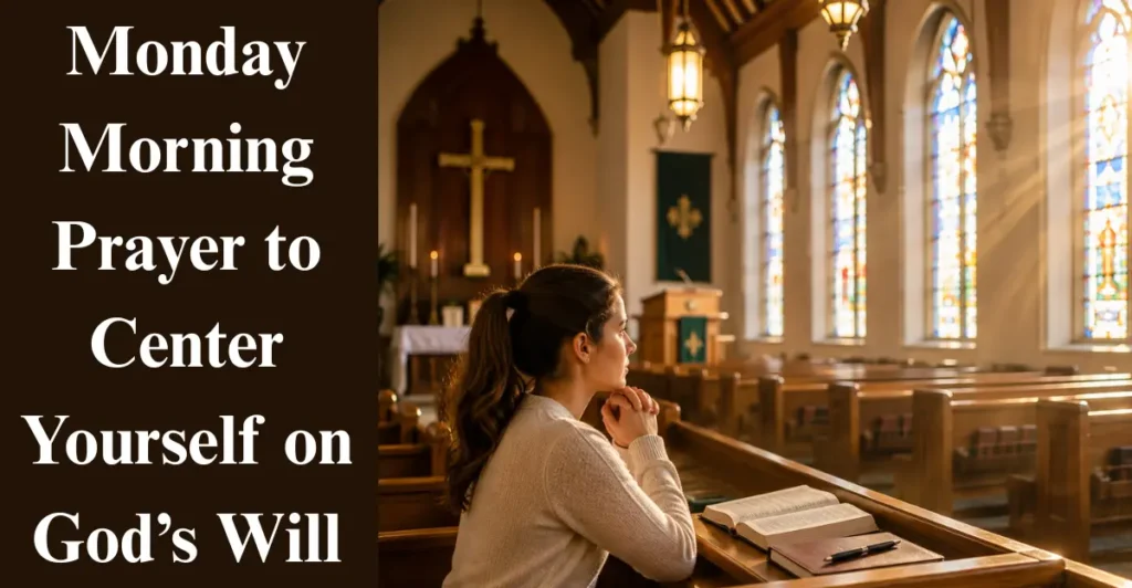 Monday Morning Prayer to Center Yourself on God’s Will