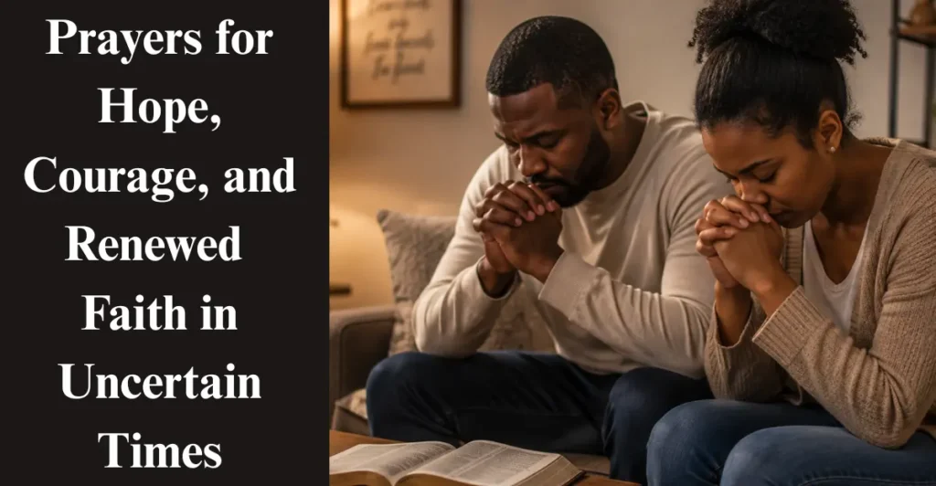 Prayers for Hope, Courage and Renewed Faith in Uncertain Times