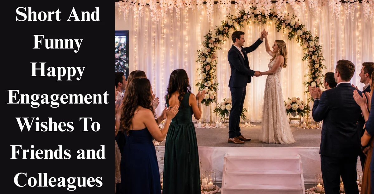 Short And Funny Happy Engagement Wishes To Friends and Colleagues