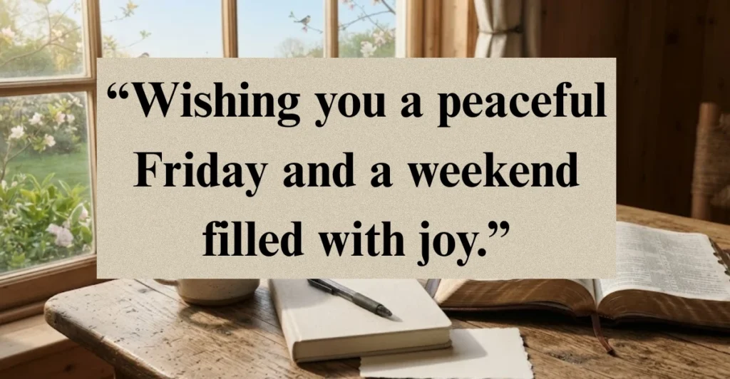 Short Friday Blessings and Quotes for a Joyful Weekend