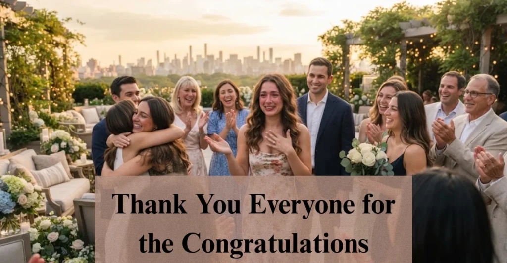Thank You Everyone for the Congratulations