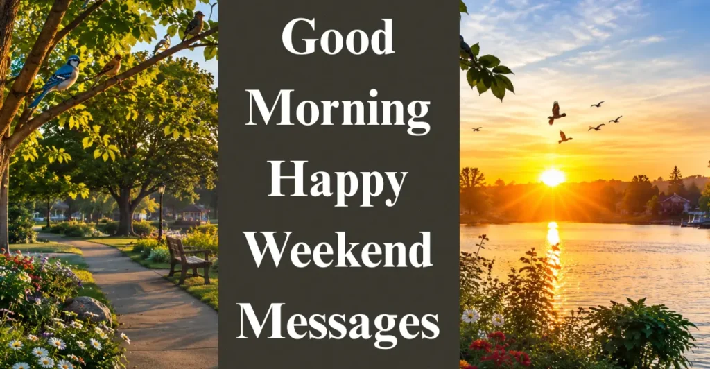 Good Morning Happy Weekend Messages