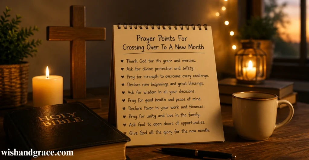Prayer Points For Crossing Over To A New Month
