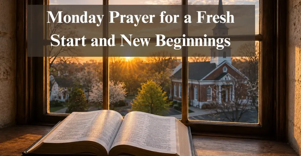 Monday Prayer for a Fresh Start and New Beginnings