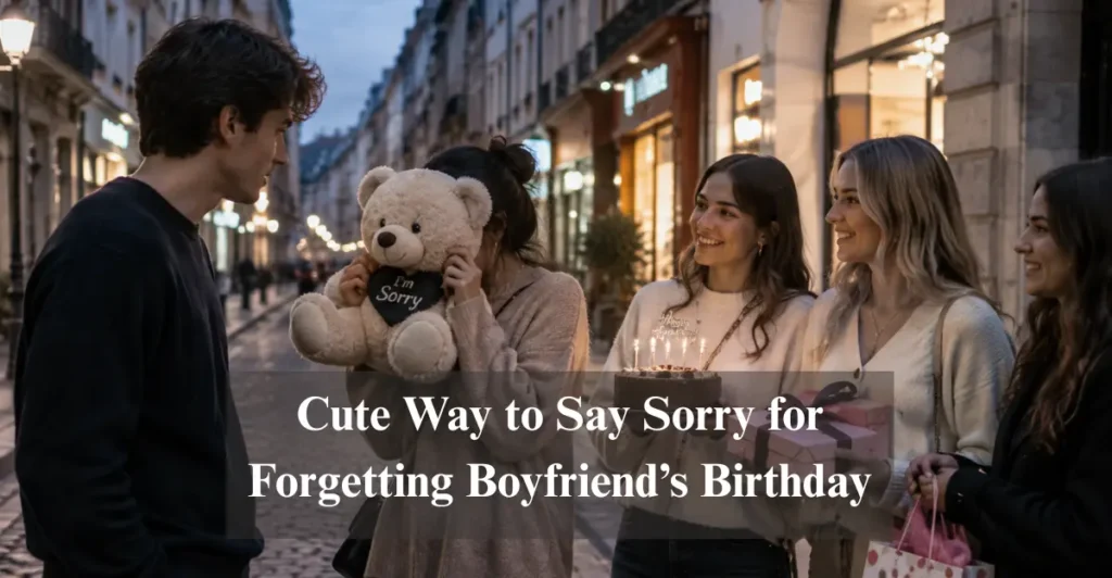 Cute Way to Say Sorry for Forgetting Boyfriend’s Birthday