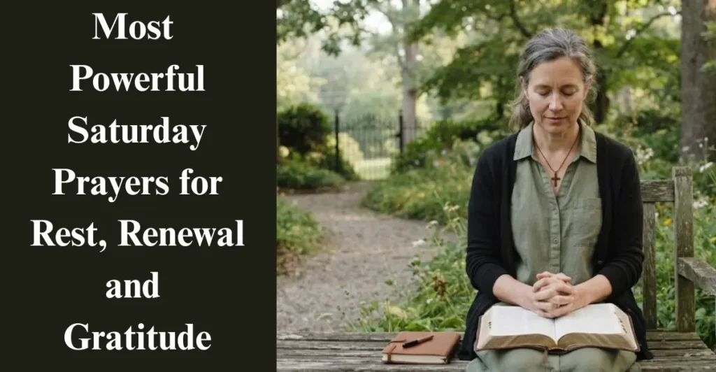 Most Powerful Saturday Prayers for Rest, Renewal and Gratitude
