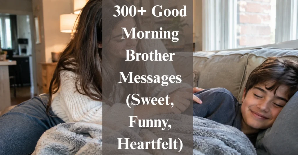 300+ Good Morning Brother Messages (Sweet, Funny, Heartfelt)