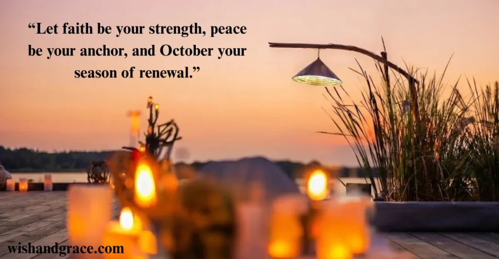 Spiritual October Blessings for Strength and Peace
