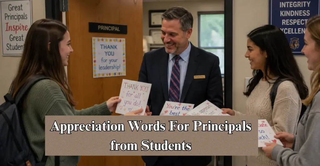 Appreciation Words For Principals from Students