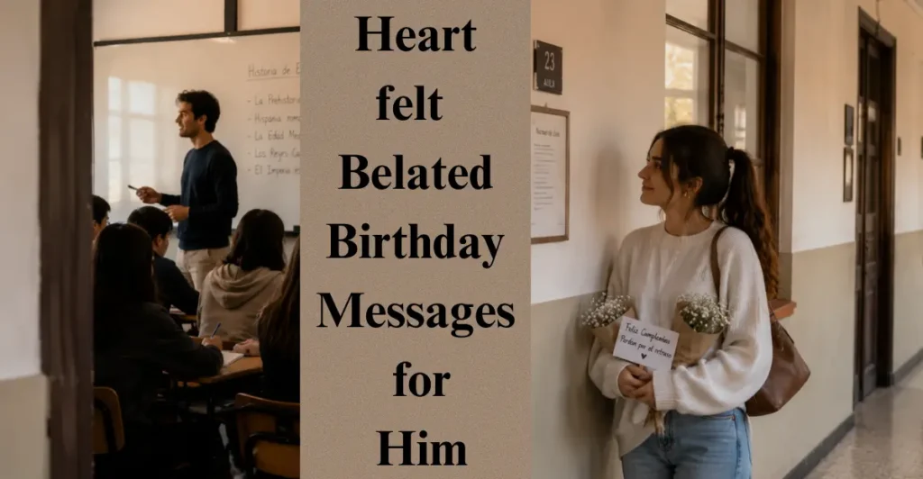 Heartfelt Belated Birthday Messages for Him
