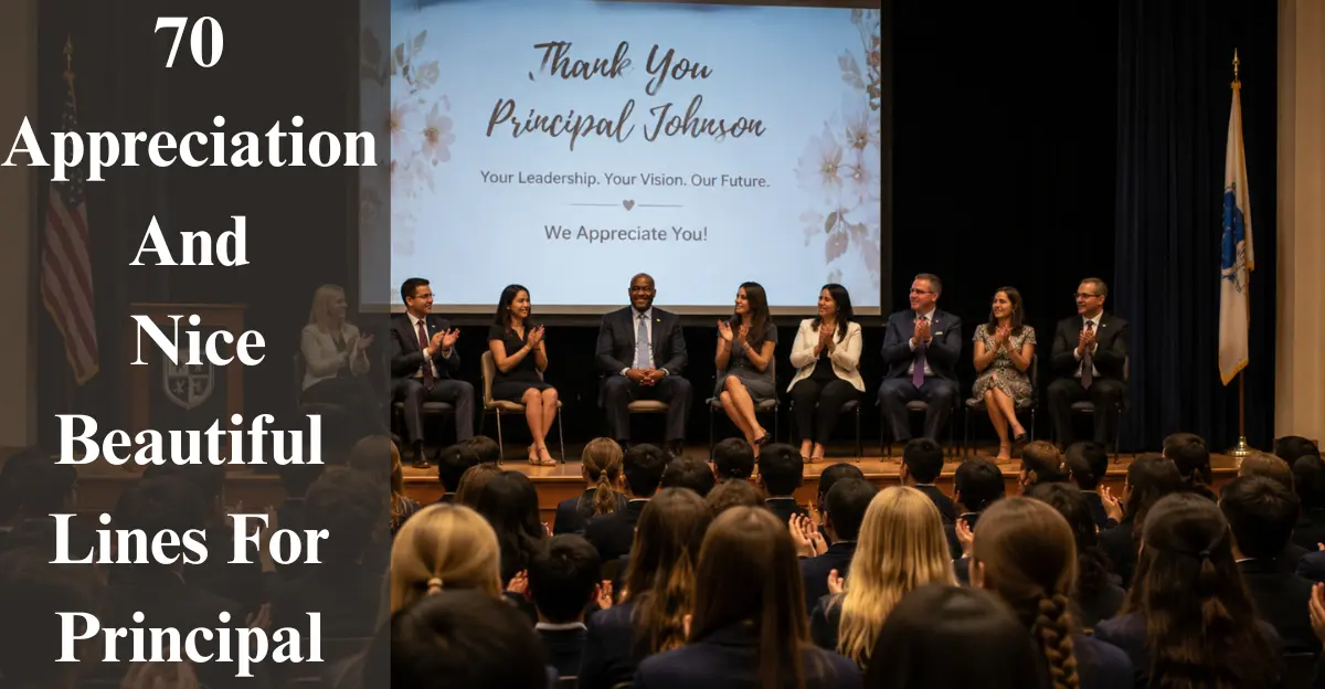 70 Appreciation And Nice Beautiful Lines For Principal