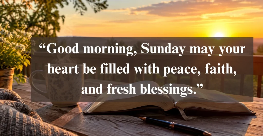 80+ Good Morning Sunday Blessings and Prayers with Images