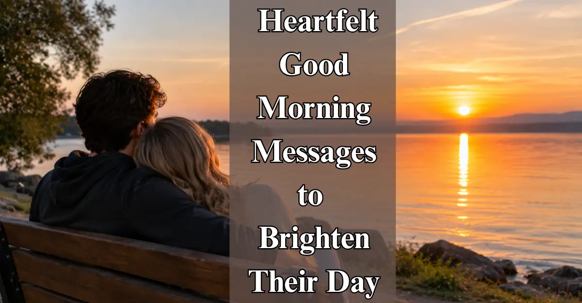 80 Heartfelt Good Morning Messages to Brighten Their Day