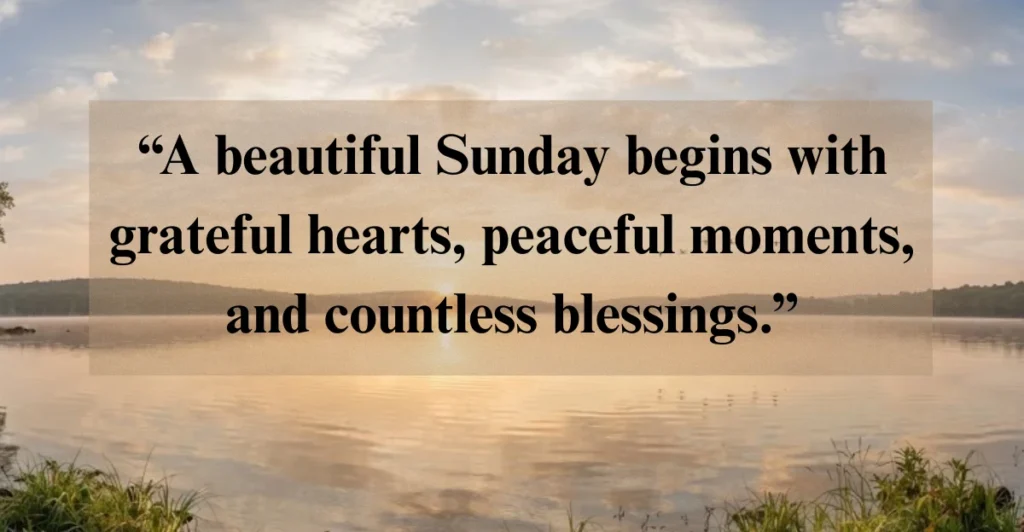 Beautiful Sunday Morning Blessings