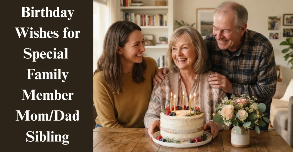 Birthday Wishes for Special Family Member (Mom/Dad/Sibling)