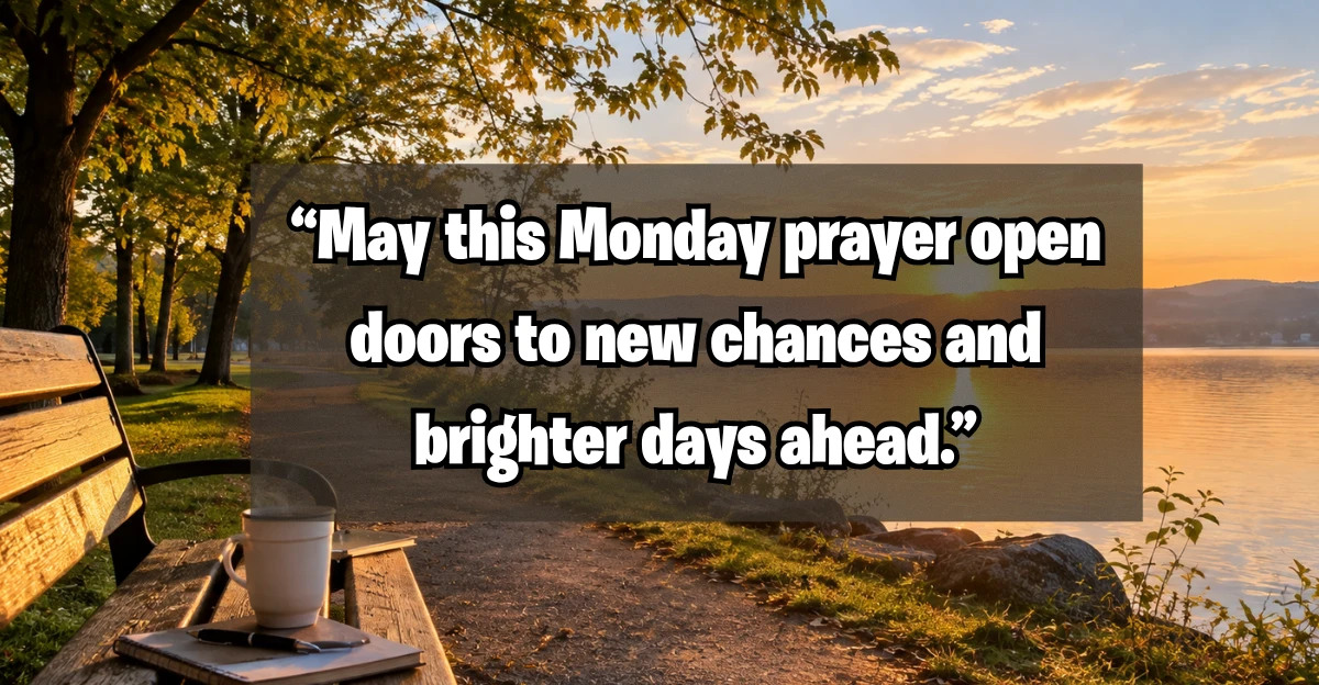  Monday Prayer for New Chances and Better Days