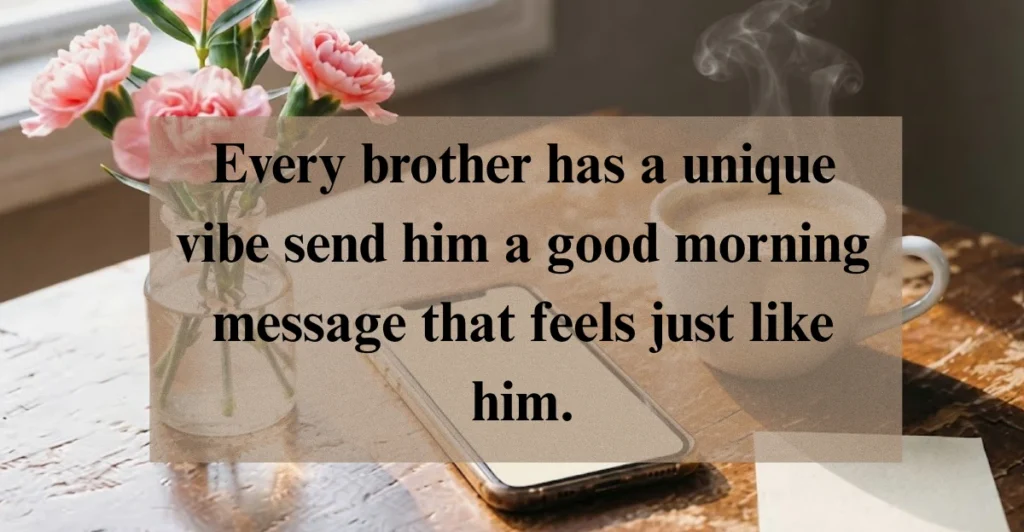 Tailored Good Morning Messages for a Brother’s Personality