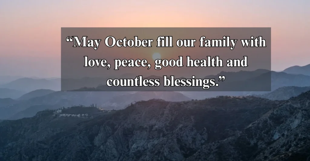 Happy New Month Prayer Messages for Loved Ones in October 2026