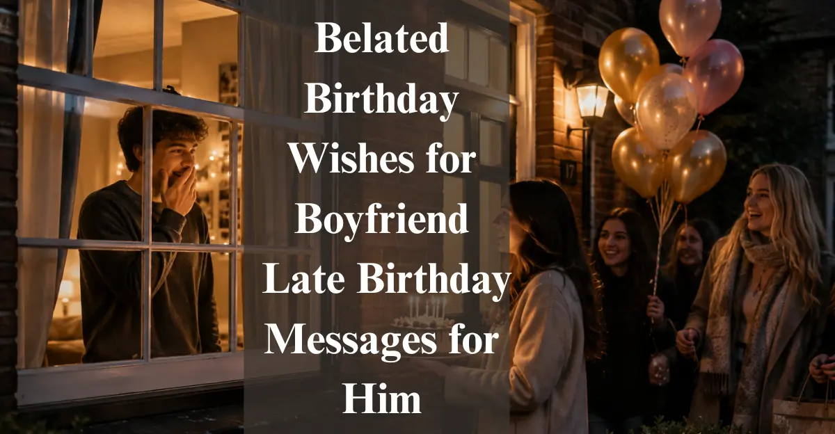 Belated Birthday Wishes for Boyfriend: Late Birthday Messages for Him