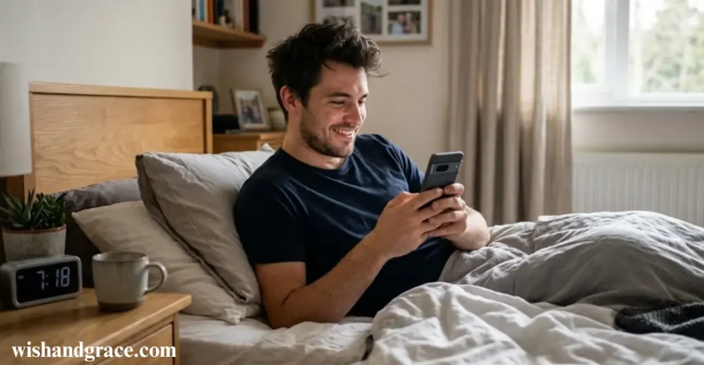 Long-Distance Morning Message for Him