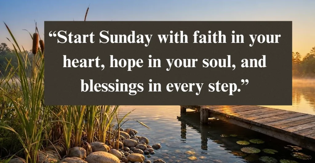 Inspirational Sunday Quotes with Blessings