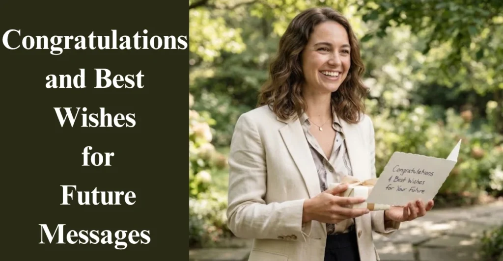 Congratulations and Best Wishes for Future Messages